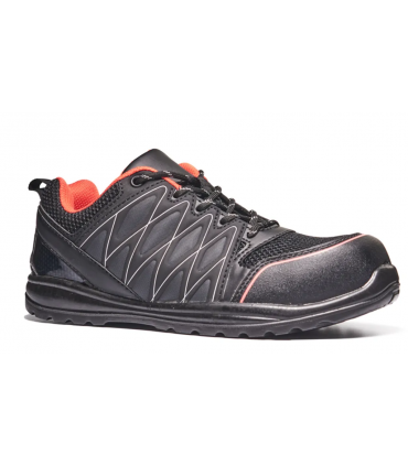 AceSafeT SQUAD Low Cut Lace Up MF Sports Safety Shoe - Black