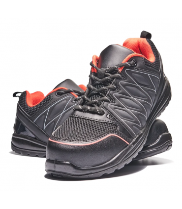 AceSafeT 19709 SQUAD Low Cut Lace Up MF Sports Safety Shoe - Black