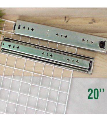 Full Extension Drawer Slide Colled-Rolled Steel Drawer Rail Side Mounted Drawer Slide