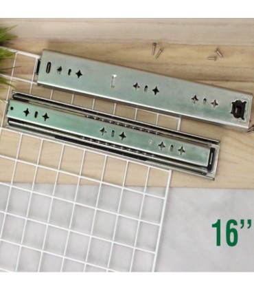 Full Extension Drawer Slide Colled-Rolled Steel Drawer Rail Side Mounted Drawer Slide