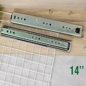 Full Extension Drawer Slide Colled-Rolled Steel Drawer Rail Side Mounted Drawer Slide