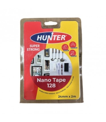 Hunter Super Strong 24mm x 2m Double Sided Nano Tape 128