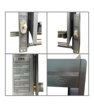 Aluminum Up And Down Storage Kit Elevator With Basket