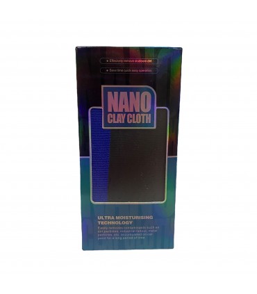 Nano Ultra Moisturising 33 x 30 cm Cleaning Clay Cloth - Blue/Black