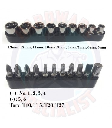 Rare Star Mini Ratchet Driver Set - 20 Pieces