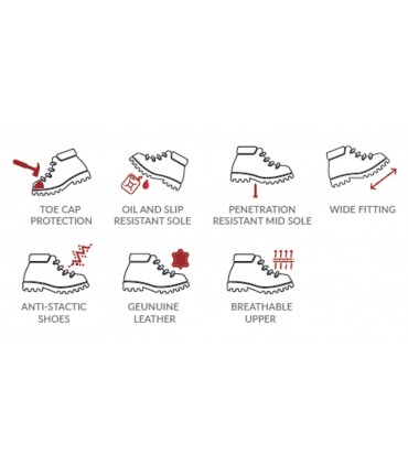 AcesafeT BASH Metal Free Mid Cut Zipper Safety Boots