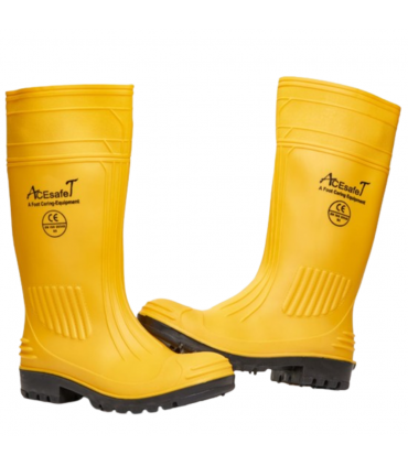 AcesafeT MONSOON 16505 Steel Mid-Stole Yellow PVC Safety Boots