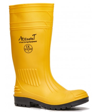 AcesafeT MONSOON Steel Mid-Stole Yellow PVC Safety Boots