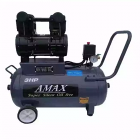 Amax AM3050 Air Compressor Oil Free Single Stage Series 3HP 50L 8 BAR 230V 50Hz Low Noise/Oil Free(w/MOM Cert)