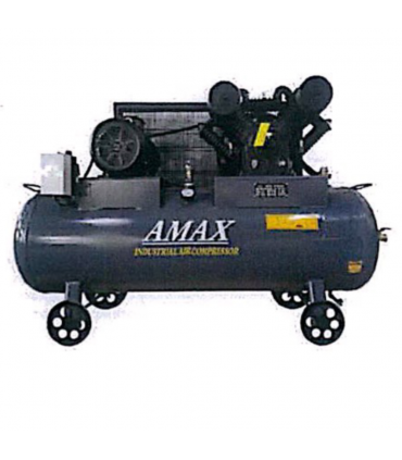 Amax 12 BAR Heavy Duty Single and Two Stage Air Compressor with MOM Certification - 400 L