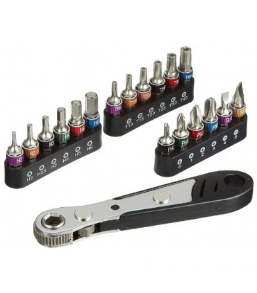 Trad Bit Set with Handle with Ratchet Handle - 19 Pieces