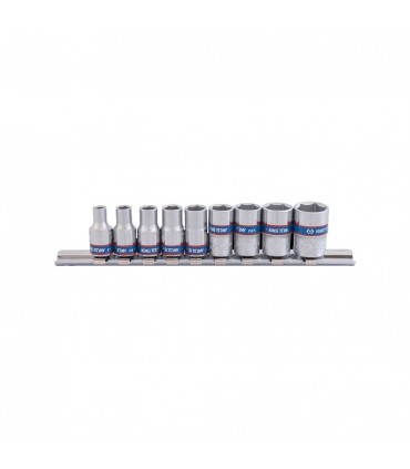 King Tony 2509MR 1/4" Dr 6 Point Metric Socket Set 9pcs