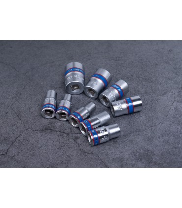 King Tony 1/4" DR. Tamper Resistant Torx Bit Socket Set - 9 Pieces