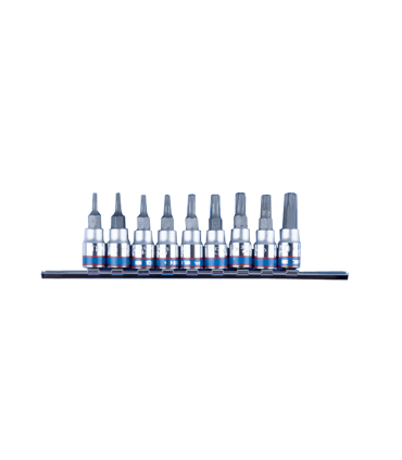 King Tony 2119PR 1/4" Dr Tamper Resistant Torx Bit Socket Set 9pcs 2119PR