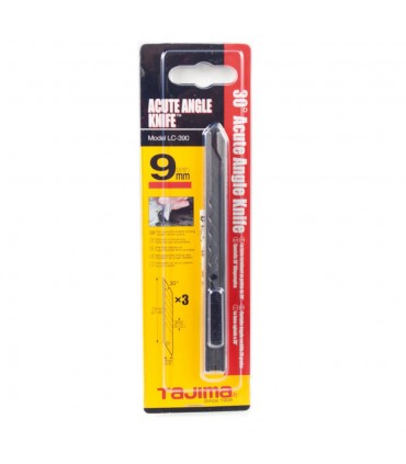 Tajima 9mm Stainless Steel 30°Acute Angle Knife