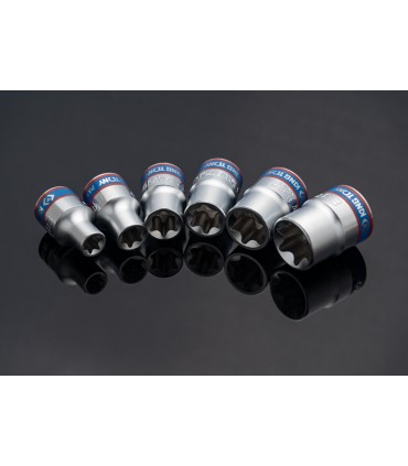 King Tony 3/8 inch Drive Metic Star Socket Set - 6 Pieces