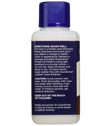 Guardsman Protect & Preserve for Leather Retains Color and Softness - 250mL
