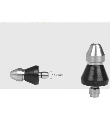 Anti Corrosion Pointed Pressure Washer Turbo Nozzle (Middle Head Rear 6 Holes 1/4in NPT)