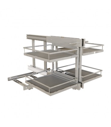 HAFELE Olla L-Shaped Soft-Close 4 Trays Corner Cabinet Baskets