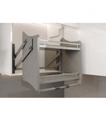 HAFELE Oria Soft-Close Lift and Pull Down Wall Cabinet Baskets
