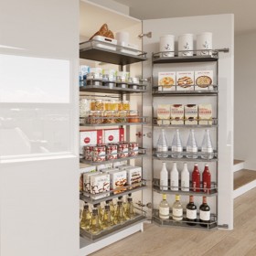 HAFELE Kara Swing Anti-Slip Tall Unit Cabinet Baskets - Nano