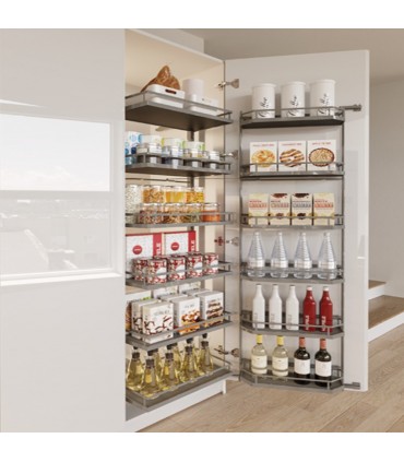 HAFELE Kara Swing Anti-Slip Tall Unit Cabinet Baskets - Nano