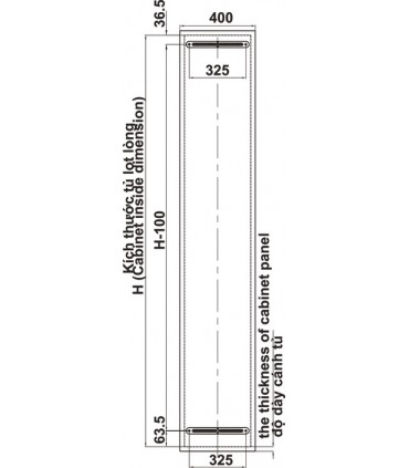 HAFELE Kara Pull Out Tall Unit Cabinet Baskets - Nano