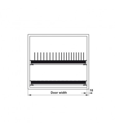 HAFELE 304 Stainless Steel Dish Rack with Frame