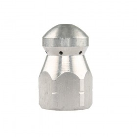 Standard Thread Pressure Washer Sewer Nozzle (Round Head Front 1 Rear 6 Holes)