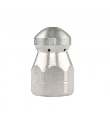 Standard Thread Pressure Washer Sewer Nozzle (Round Head Front 1 Rear 6 Holes)
