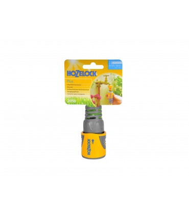 Hozelock 2050 Twin soft-touch pads End Hose Connector - Yellow & Grey