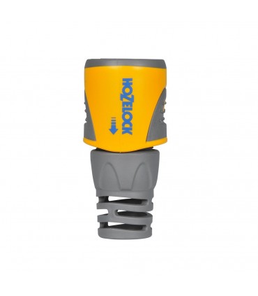 Hozelock Twin soft-touch pads End Hose Connector - Yellow & Grey
