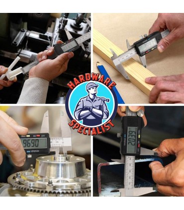 Hardware Specialist 150mm Stainless Steel Digital Caliper with Box