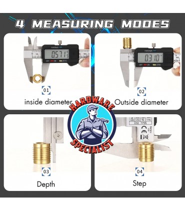 Hardware Specialist 150mm Stainless Steel Digital Caliper with Box