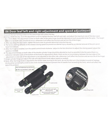 ecoWare HG-CHI194-2D-SC 2D Adjustment Invisible Concealed Door Hinges - Per Piece