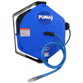 Puma Wall Mounted Air Hose Reel - Blue