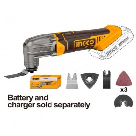 Ingco CMLI2022 20V Lithium-Ion 3.2°Angle Cordless Oscillation Tool - Bare Unit