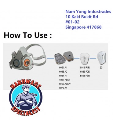 3M 5935 P3 Respirator Filter For 6000 Series
