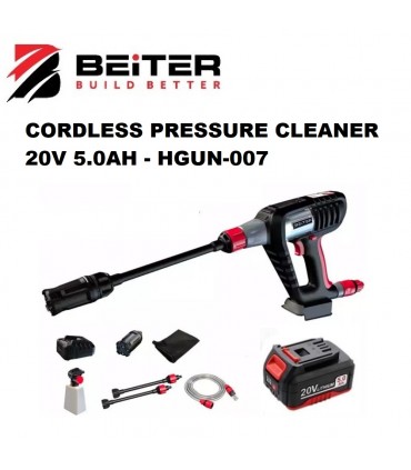 Beiter 20V Lithium-Ion Hydro Gun Car Wash Cordless Pressure Washer