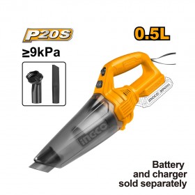 Ingco CVLI201261 20V Lithium-Ion Cordless Vacuum Cleaner - Bare Unit