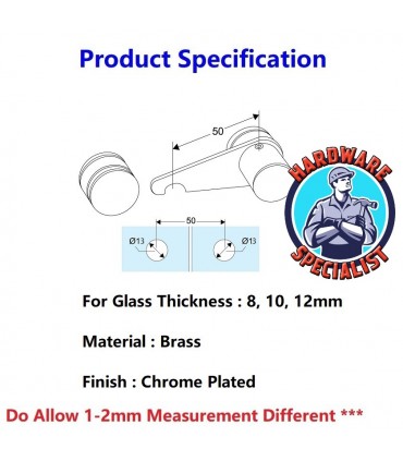 Hardware Specialist Glass To Glass Shower Door Latch