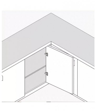 Hardware Specialist Stainless Steel 90Deg Corner Cabinet Hinge