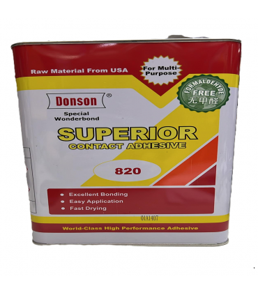 Donson 820 3kg Fast Drying Superior Contact Adhesive