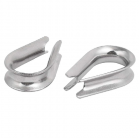 Hardware Specialist 304 Stainless Steel Wire Rope Cable Thimbles