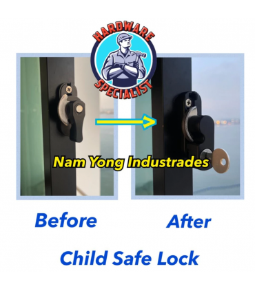 Hardware Specialist 5001 Child Safe Sliding Window Crescent Lock