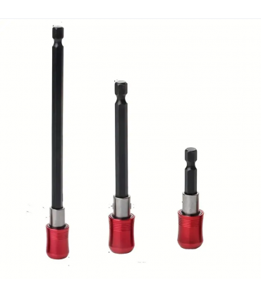 Hexagonal Drill Magnetic Extension Electric Screw Driver - Red