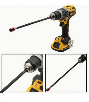 Hexagonal Drill Magnetic Extension Electric Screw Driver- Red