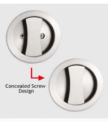 Nikawa SD88 Flush Concealed Screw Round Design Sliding Door Lock