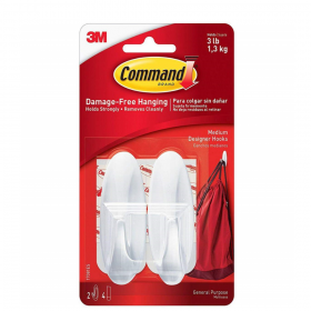 3M Command Free Hanging Medium Designer Hooks