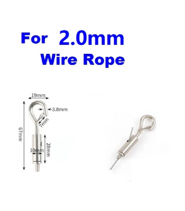 Hardware Specialist Wire Rope Suspension Clamp Hook